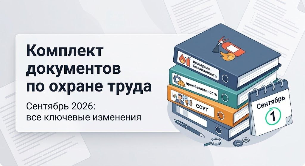 Комплект документов по охране труда и смежным направлениям (сентябрь 2026)